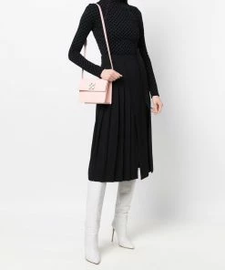 Off-White diagonal striped satchel bag