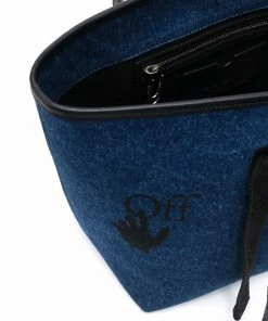 Off-White small denim tote bag