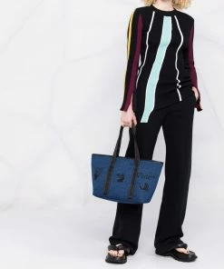 Off-White small denim tote bag