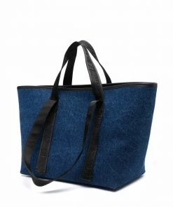 Off-White small denim tote bag