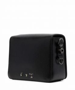 Off-White Diag-stripe leather shoulder bag