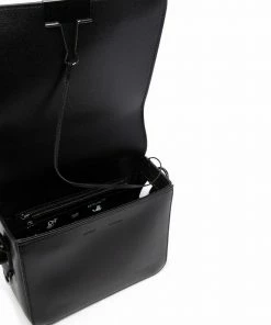 Off-White Diag-stripe leather shoulder bag