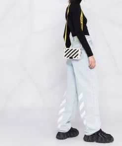 Off-White Binder mini flap crossbody bag