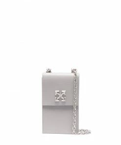 Off-White logo-plaque mini bag